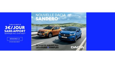 PORTES OUVERTES DACIA JANVIER